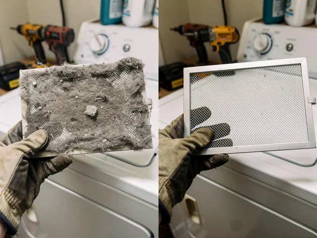 Professional lint trap cleaning by Bay Village Dryer Vent Cleaning in Bay Village