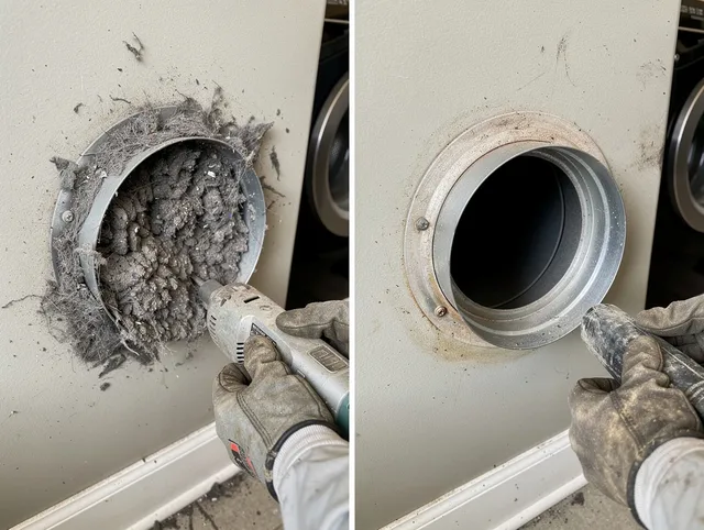 Professional clogged vent cleaning by Bay Village Dryer Vent Cleaning in Bay Village