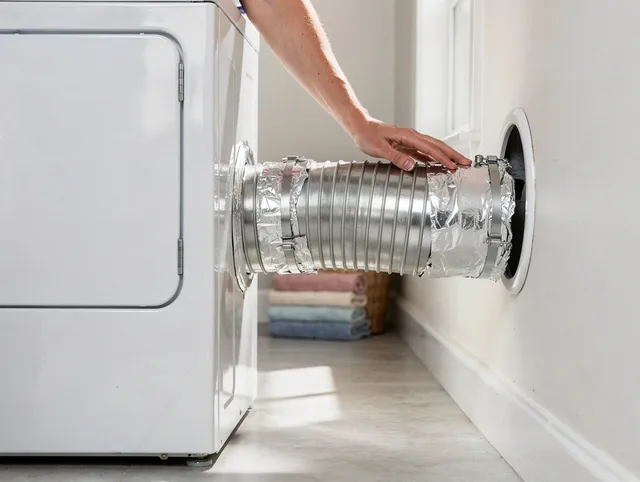 Professional dryer vent hose installation by Bay Village Dryer Vent Cleaning in Bay Village